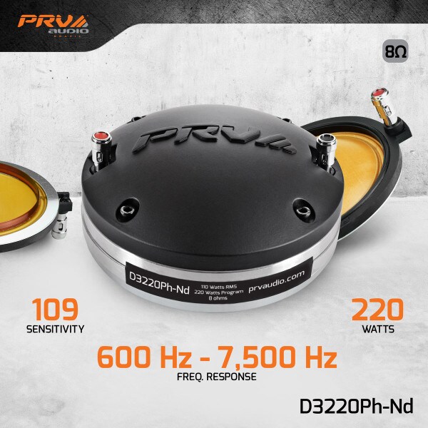Main product image for PRV Audio D3220Ph-Nd 2" Neodymium Horn Driver294-3434